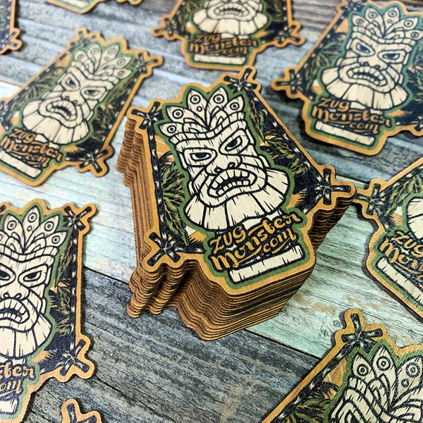 Unique Custom Wood Stickers